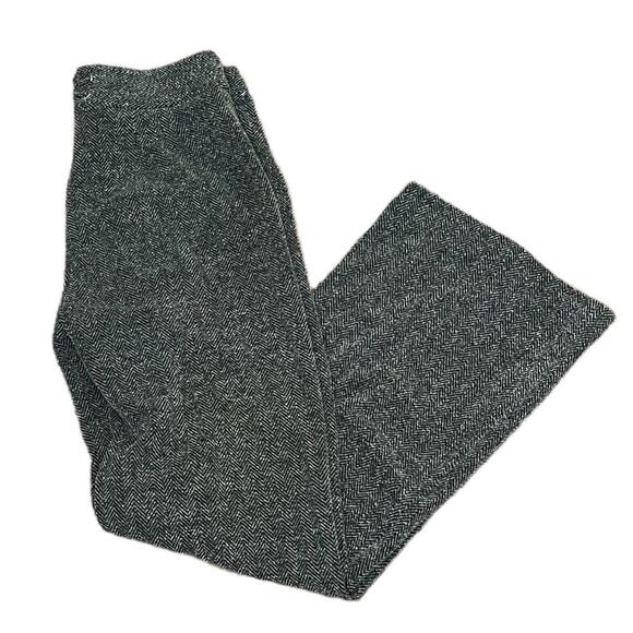 Express Womens 8R Grey Tweed Wide Leg High Rise Dress Pants Side Zip - Picture 5 of 7